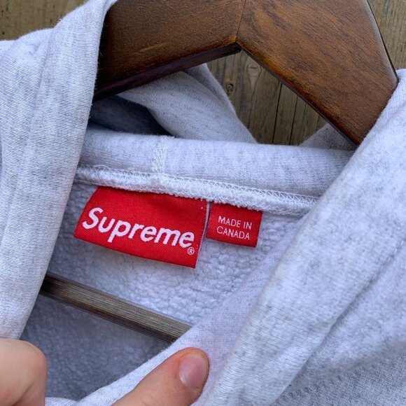 Supreme Icy Arc Hoodie Sweatshirt Ash Grey Large - Picture 5 of 6